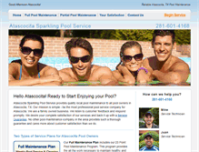 Tablet Screenshot of poolserviceatascocita.com